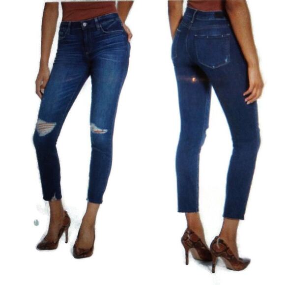 J421 GUC $169 PAIGE Verdugo Ultra Distressed Ankle size 28 - Picture 1 of 10